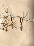 Austrian Crystal 18k Gold Huggies