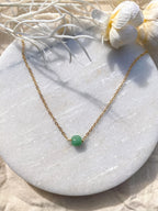 Simple Stone Necklace - Aventurine