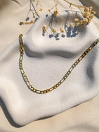 Figaro Chain Necklace | 18k Gold Plated