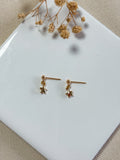 18k Gold Star Mini Dangles