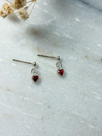 Red Heart Mini Dangles | Sterling Silver