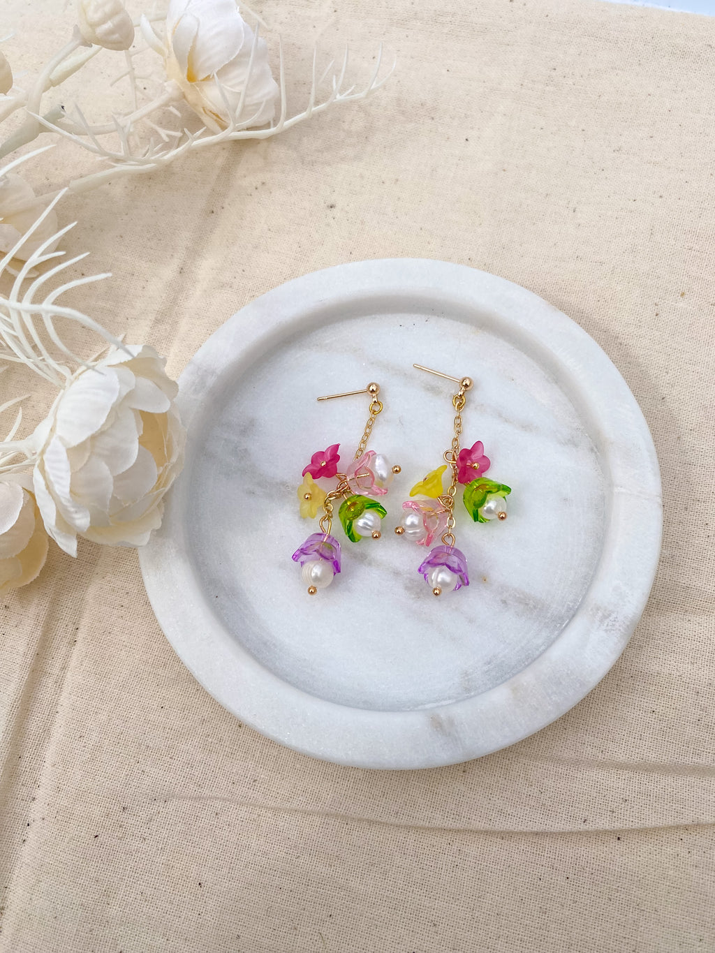Rapunzel Flower Earrings