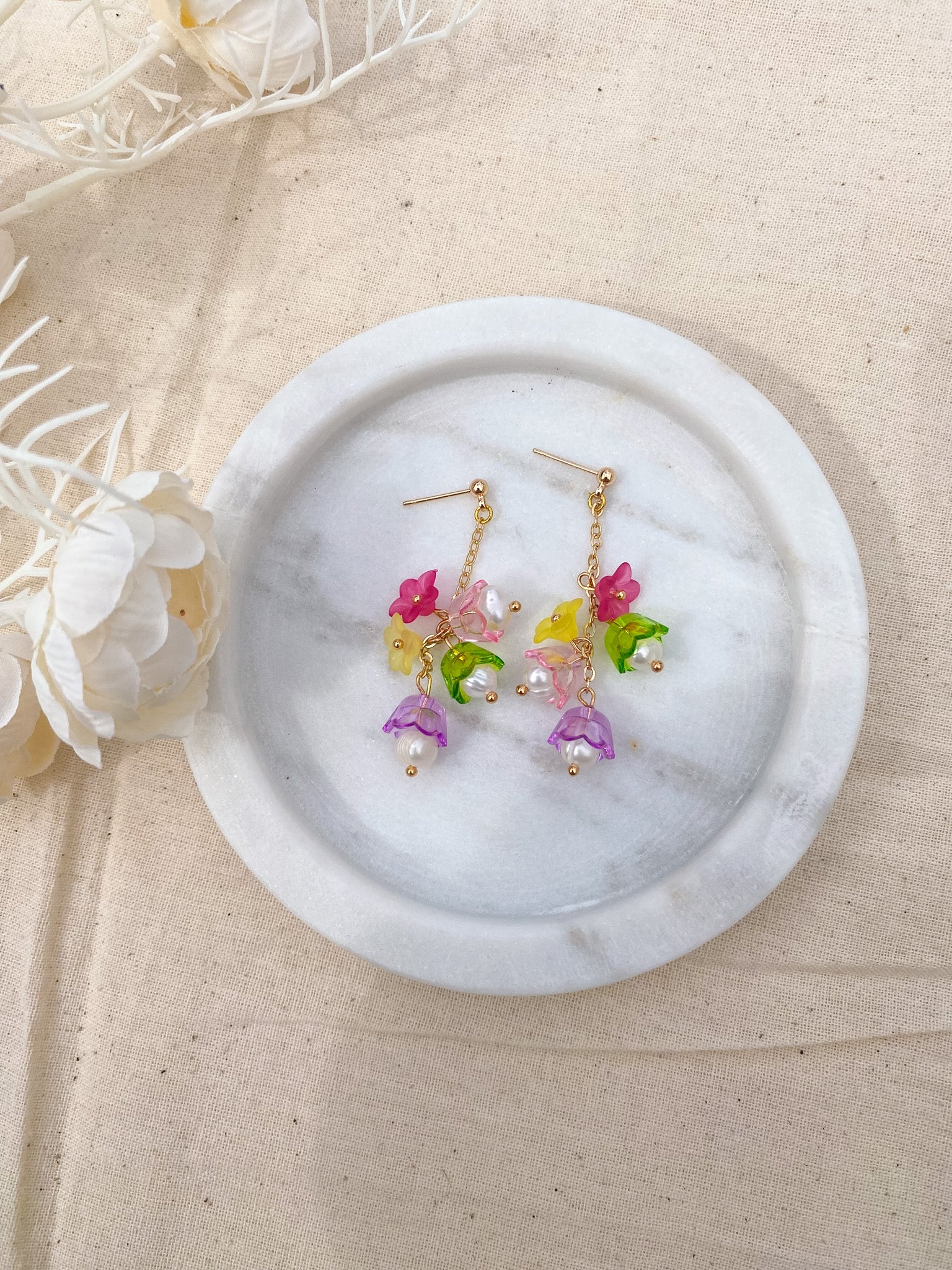 Rapunzel Flower Earrings