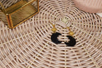 Black Sun and Moon Dangles