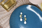 Cubic Zirconia Moon Tear Drop Dangles